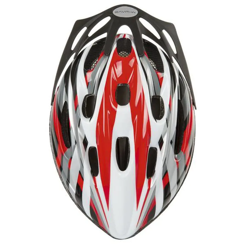 M-Wave Acive Red Helmet Size Medium-3